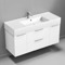 Modern Bathroom Vanity, Wall Mounted, 48